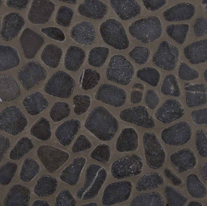 MSI - Rio Lago - Black Marble Pebbles Tumbled Pattern 10mm