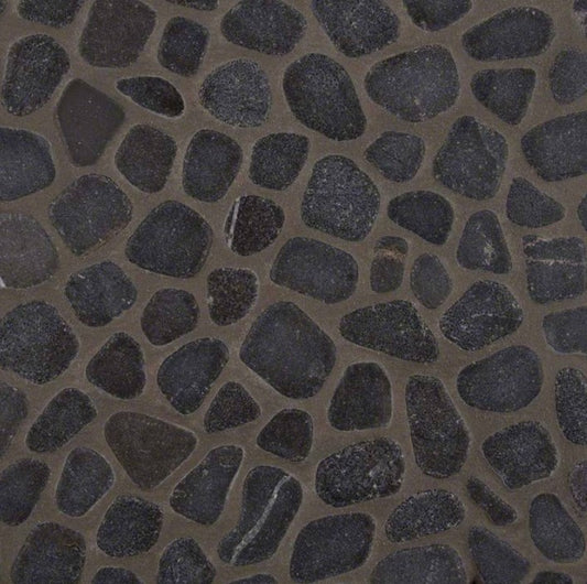 MSI - Rio Lago - Black Marble Pebbles Tumbled Pattern 10mm