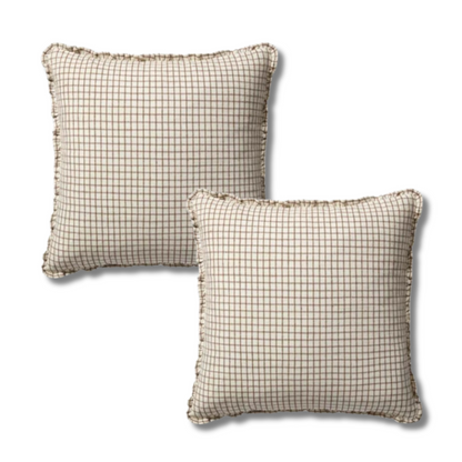 Loloi Chris Loves Julia PCJ0012 Ivory / Earth Pillow Set