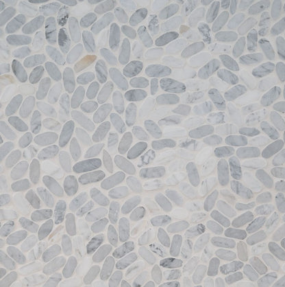 MSI - Rio Lago - Sliced Carrara White Pebble