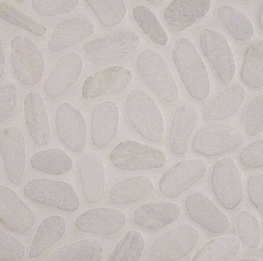 MSI - Rio Lago - White Marble Pebbles Tumbled Pattern 10mm