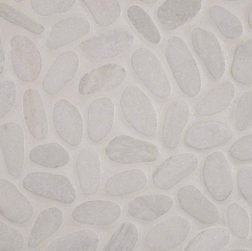 MSI - Rio Lago - White Marble Pebbles Tumbled Pattern 10mm Box