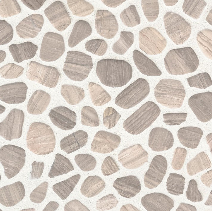 MSI - Rio Lago - White Oak Pebbles Tumbled Pattern 10mm