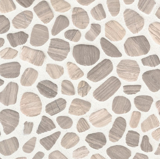 MSI - Rio Lago - White Oak Pebbles Tumbled Pattern 10mm