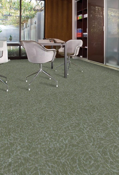 Carpet Tile Aladdin - Meandering Trail - Sage - Carpet Tile Aladdin