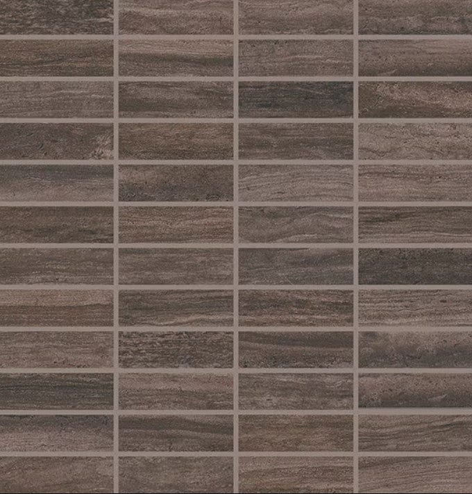 Ceramic Tile Daltile - Articulo - Headline Grey - Glazed Ceramic  1x3 Mosaic Daltile