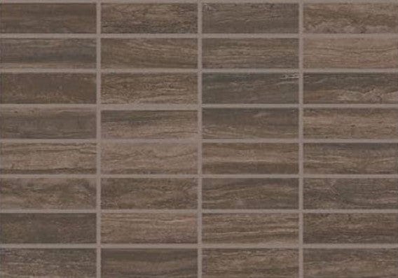 Ceramic Tile Daltile - Articulo - Story Brown - Glazed Ceramic  1x3 Mosaic Daltile