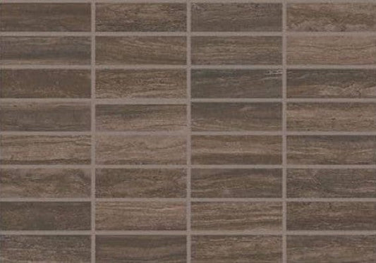 Ceramic Tile Daltile - Articulo - Story Brown - Glazed Ceramic  1x3 Mosaic Daltile