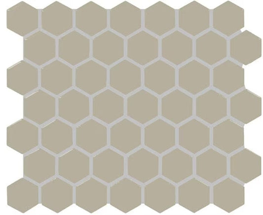 Ceramic Tile Daltile - Color Wheel Mosaic - Architectural Gray 1.5" Hexagon Daltile