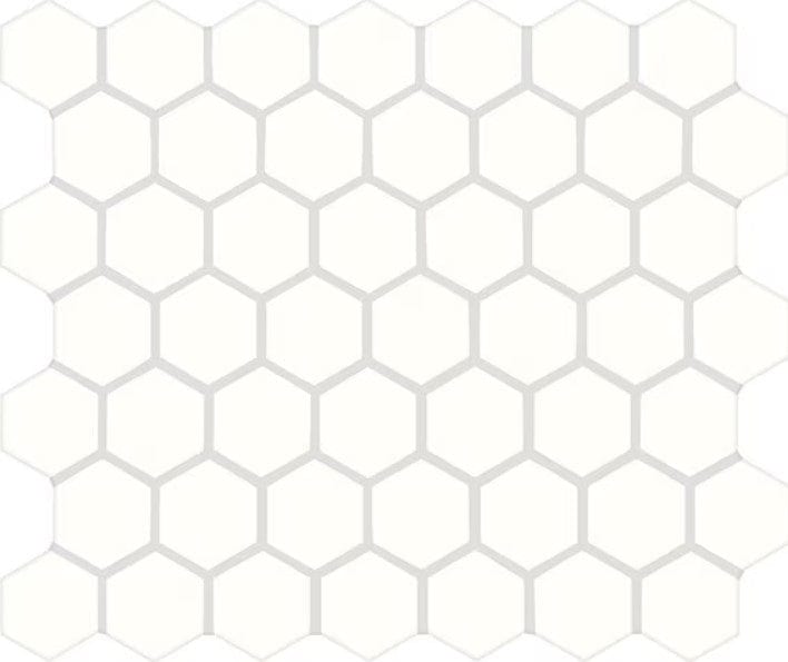 Ceramic Tile Daltile - Color Wheel Mosaic - Arctic White 1.5" Hexagon Daltile