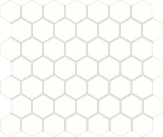 Ceramic Tile Daltile - Color Wheel Mosaic - Arctic White 1.5" Hexagon Daltile