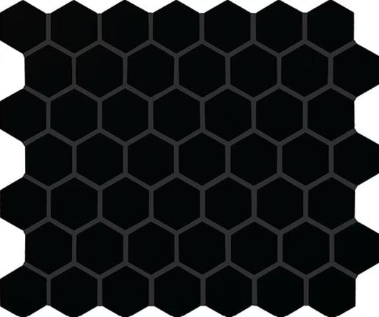 Ceramic Tile Daltile - Color Wheel Mosaic - Black 1.5" Hexagon Daltile