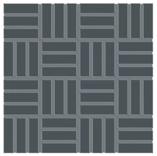 Ceramic Tile Daltile - Color Wheel Mosaic - Chalkboard 1 x 3 Lattice Weave Mosaic Daltile