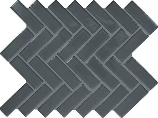 Ceramic Tile Daltile - Color Wheel Mosaic - Chalkboard 1x3 Herringbone Daltile