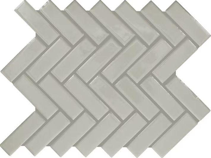 Ceramic Tile Daltile - Color Wheel Mosaic - Desert Gray 1x3 Herringbone Daltile