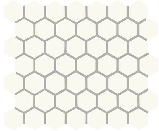 Ceramic Tile Daltile - Color Wheel Mosaic - Matte Arctic White 1.5" Hexagon Daltile