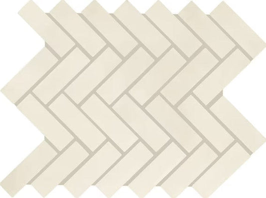 Ceramic Tile Daltile - Color Wheel Mosaic - Matte Biscuit 1x3 Herringbone Daltile