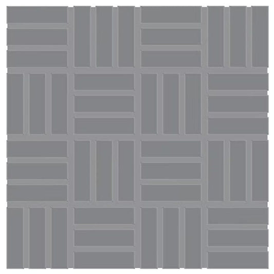 Ceramic Tile Daltile - Color Wheel Mosaic - Matte Desert Gray 1 x 3 Lattice Weave Mosaic Daltile