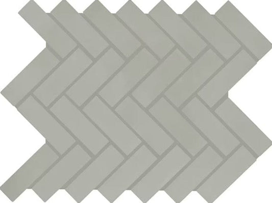 Ceramic Tile Daltile - Color Wheel Mosaic - Matte Desert Gray 1x3 Herringbone Daltile