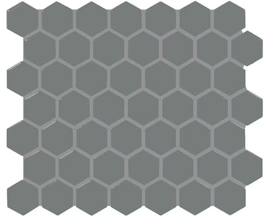 Ceramic Tile Daltile - Color Wheel Mosaic - Suede Gray 1.5" Hexagon Daltile