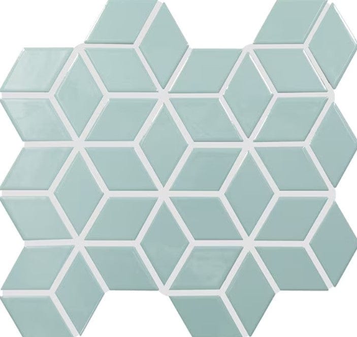 Ceramic Tile Daltile - Color Wheel™ Retro - Spa 3D Cube Daltile