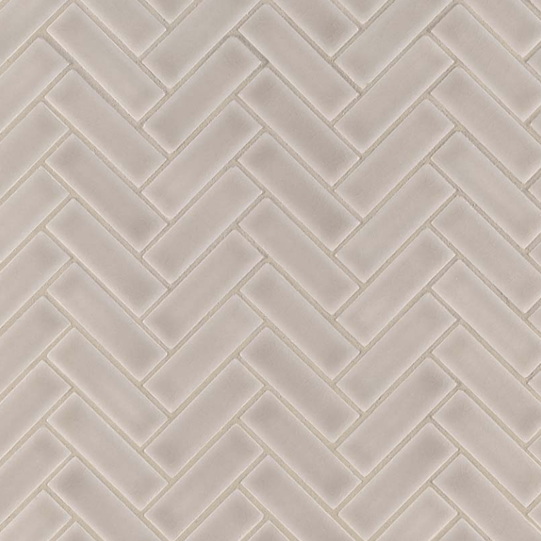 Ceramic Tile MSI - Highland Park - Portico Pearl - Herringbone Tile MSI International