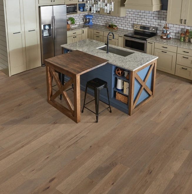 Hardwood Shaw Hardwoods - Castlewood Hickory - Greyfriar - Engineered Hardwood Shaw