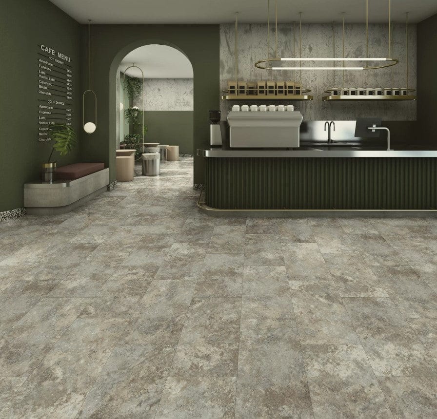 Luxury Vinyl Plank Aladdin - Footpath 20 Glue Down - Quartz Stone - Luxury Vinyl Plank Aladdin