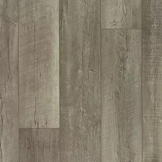 Luxury Vinyl Plank Mohawk - SolidTech - Maywood Springs - Worn Gray - Luxury Vinyl Plank Mohawk