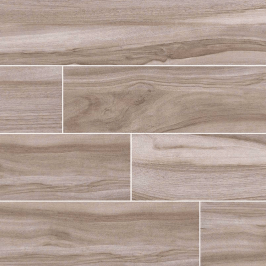 Porcelain Tile MSI - Aspenwood - Ash - Porcelain Wood Look Tile MSI International