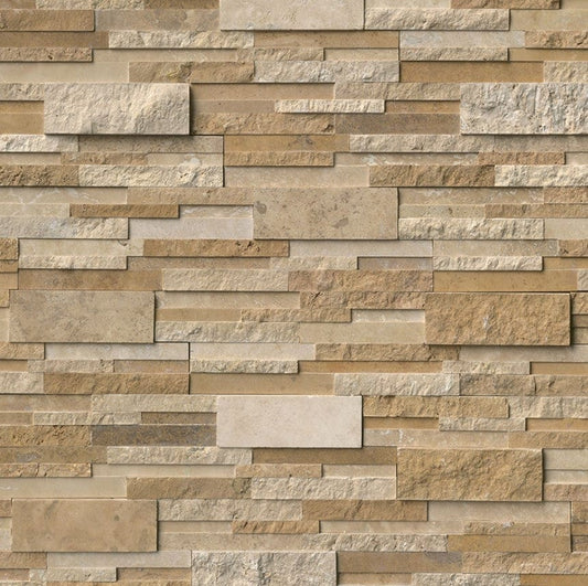 Stacked Stone MSI - RockMount Stacked Stone - Casa Blend 3D Multi Finish Panel 6x24 MSI