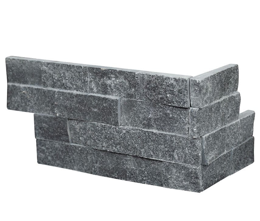 Stacked Stone MSI - RockMount Stacked Stone - Cosmic Black Splitface Panel 6x18 L Corner MSI