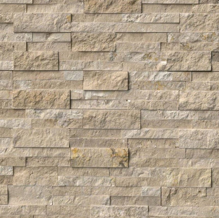 Stacked Stone MSI - RockMount Stacked Stone - Durango Cream Splitface Panel 6x24 MSI