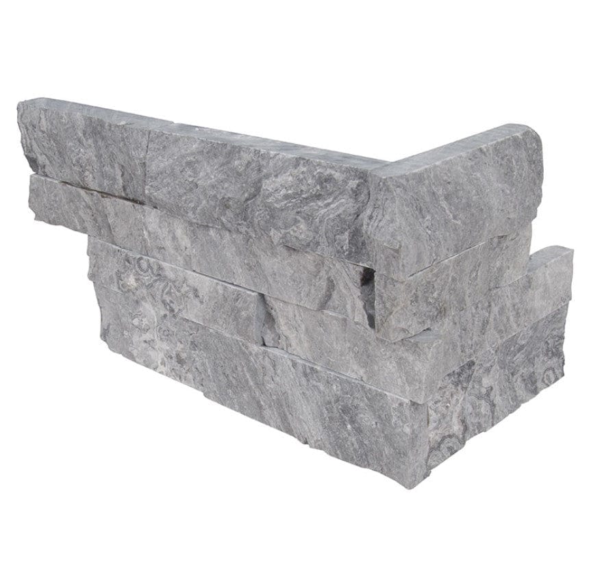 Stacked Stone MSI - RockMount Stacked Stone - Glacial Grey Corner "L" Panel 6x18 MSI