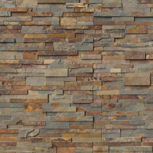 Stacked Stone MSI - RockMount Stacked Stone - Gold Rush Panel 6x24 MSI