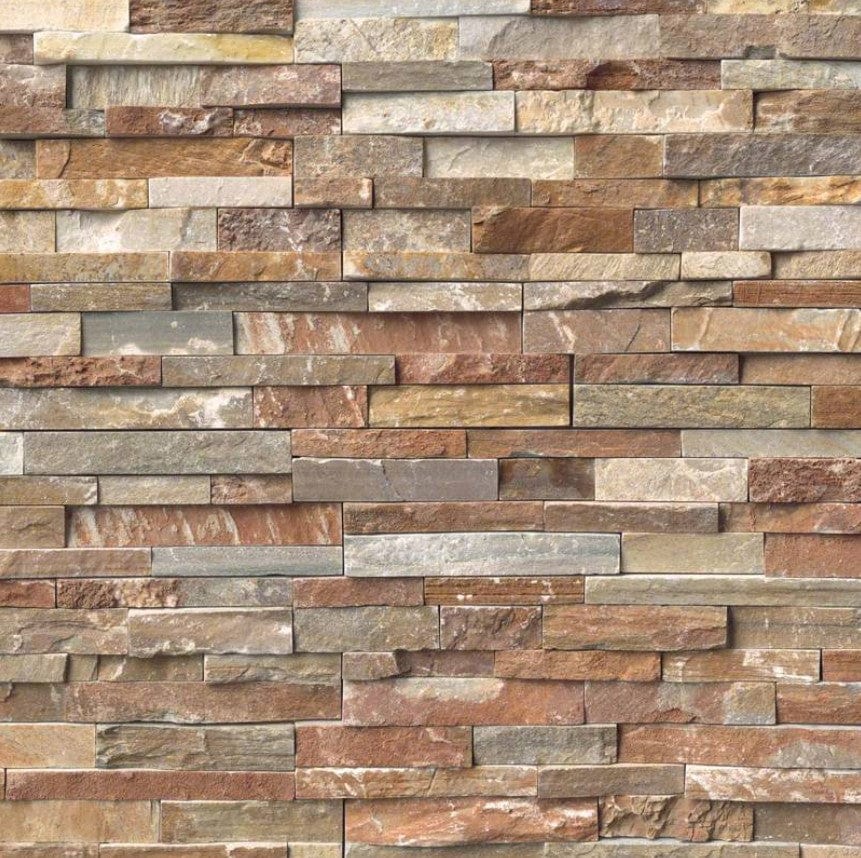 Stacked Stone MSI - RockMount Stacked Stone - Golden White Panel 6x24 MSI