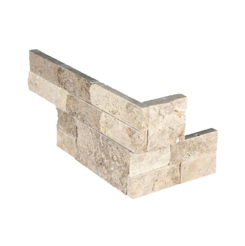 Stacked Stone MSI - RockMount Stacked Stone - Roman Beige Corner "L" Panel 6x18 MSI