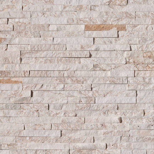 Stacked Stone MSI - RockMount Stacked Stone - Royal White Splitface Panel 6x24 MSI