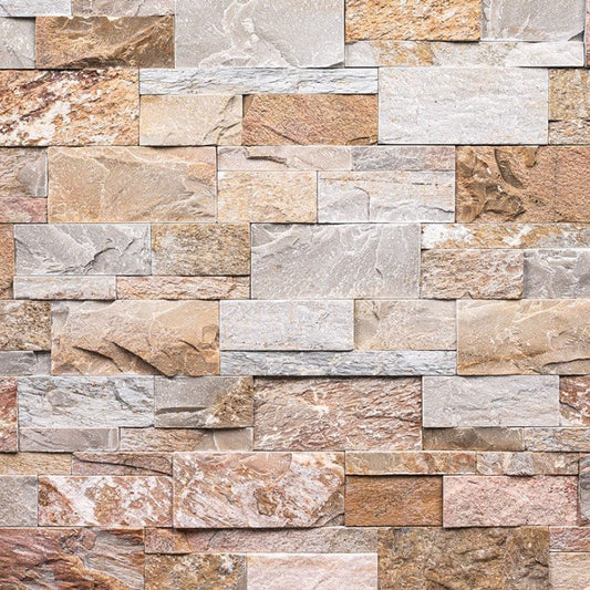 Stacked Stone MSI - XL RockMount Stacked Stone - Golden White 9x24 Panel MSI