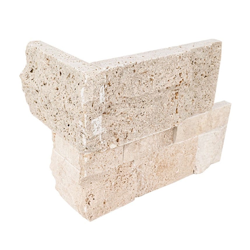 Stacked Stone MSI - XL RockMount Stacked Stone - Roman Beige 9x18 Corner MSI