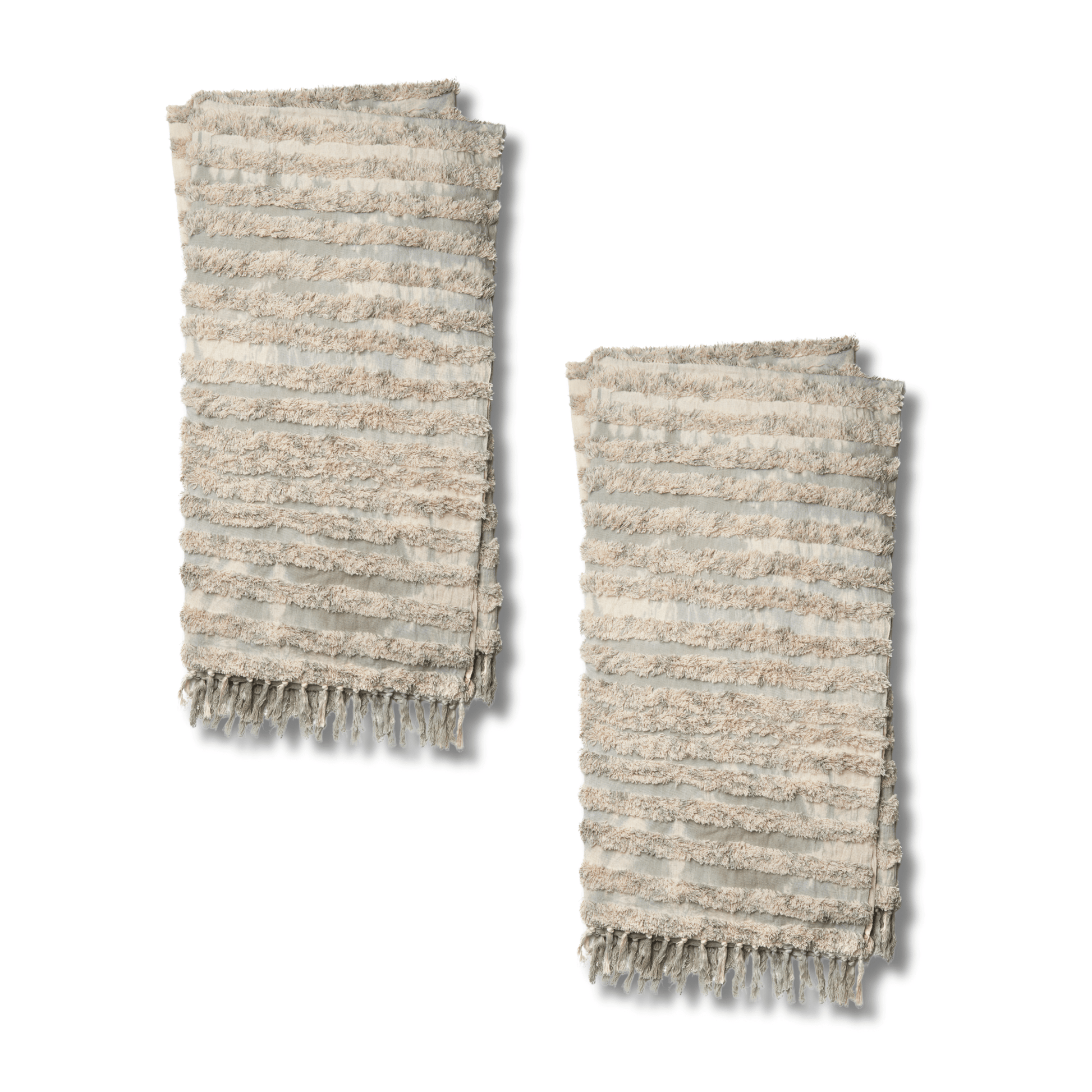 Throw Blanket Loloi - Tyra Collection - T0031 Silver Sage - Throw Blanket Set Loloi