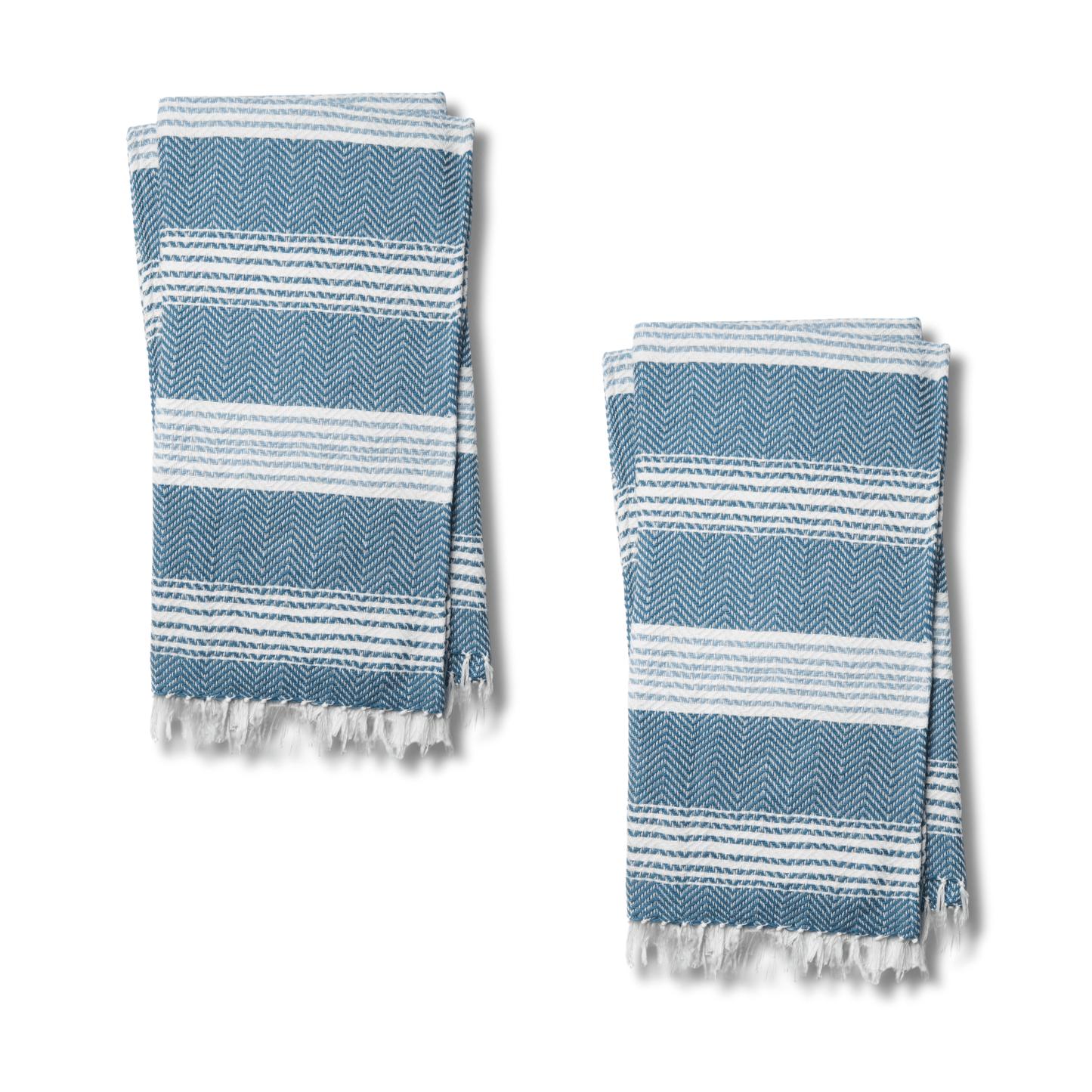 Throw Blanket Loloi - Wren Collection - T0035 Blue / White - Throw Blanket Set Loloi