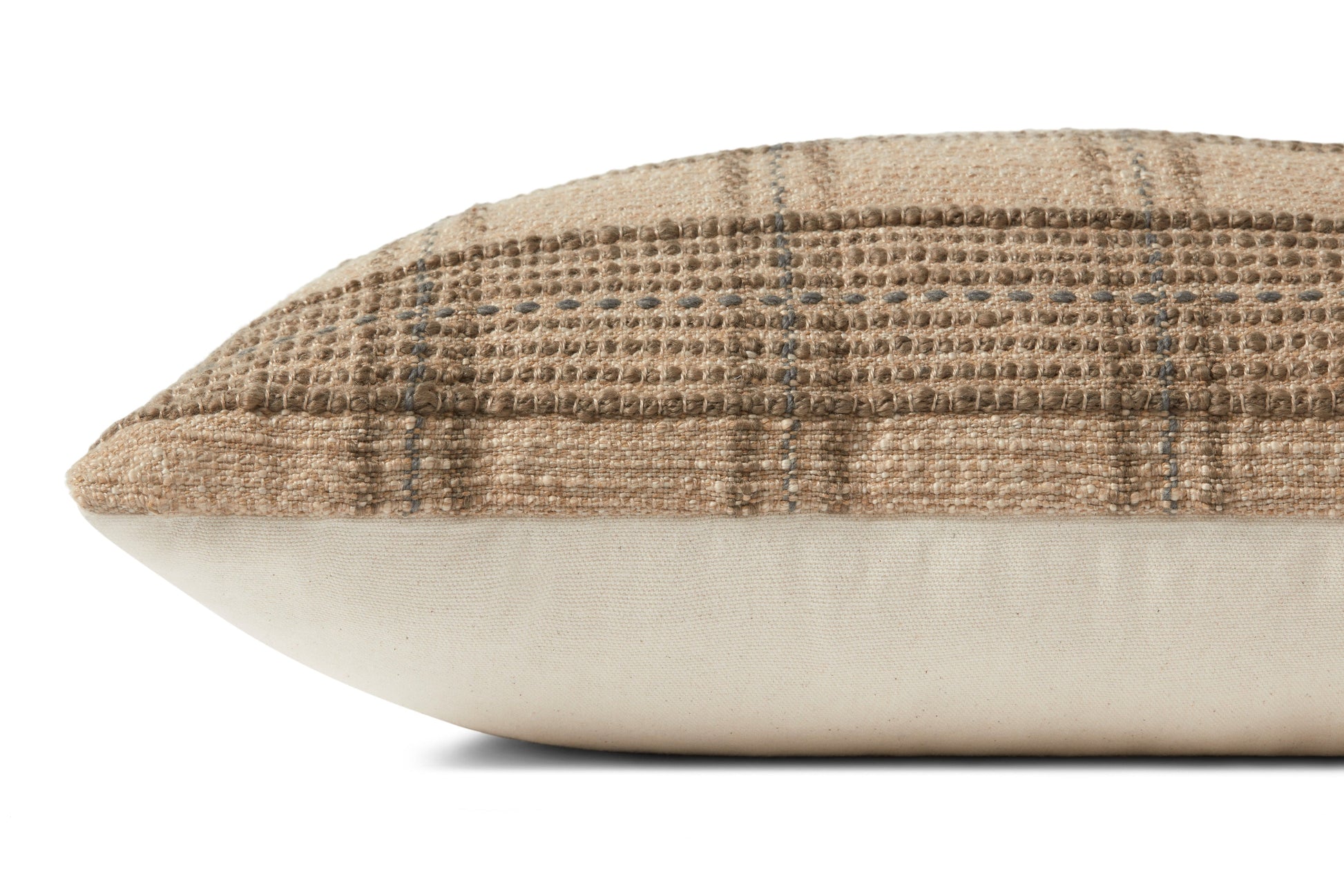 Throw Pillow Loloi - Angela Rose - Calista PAR0018 Tan / Slate - Pillow Set Loloi