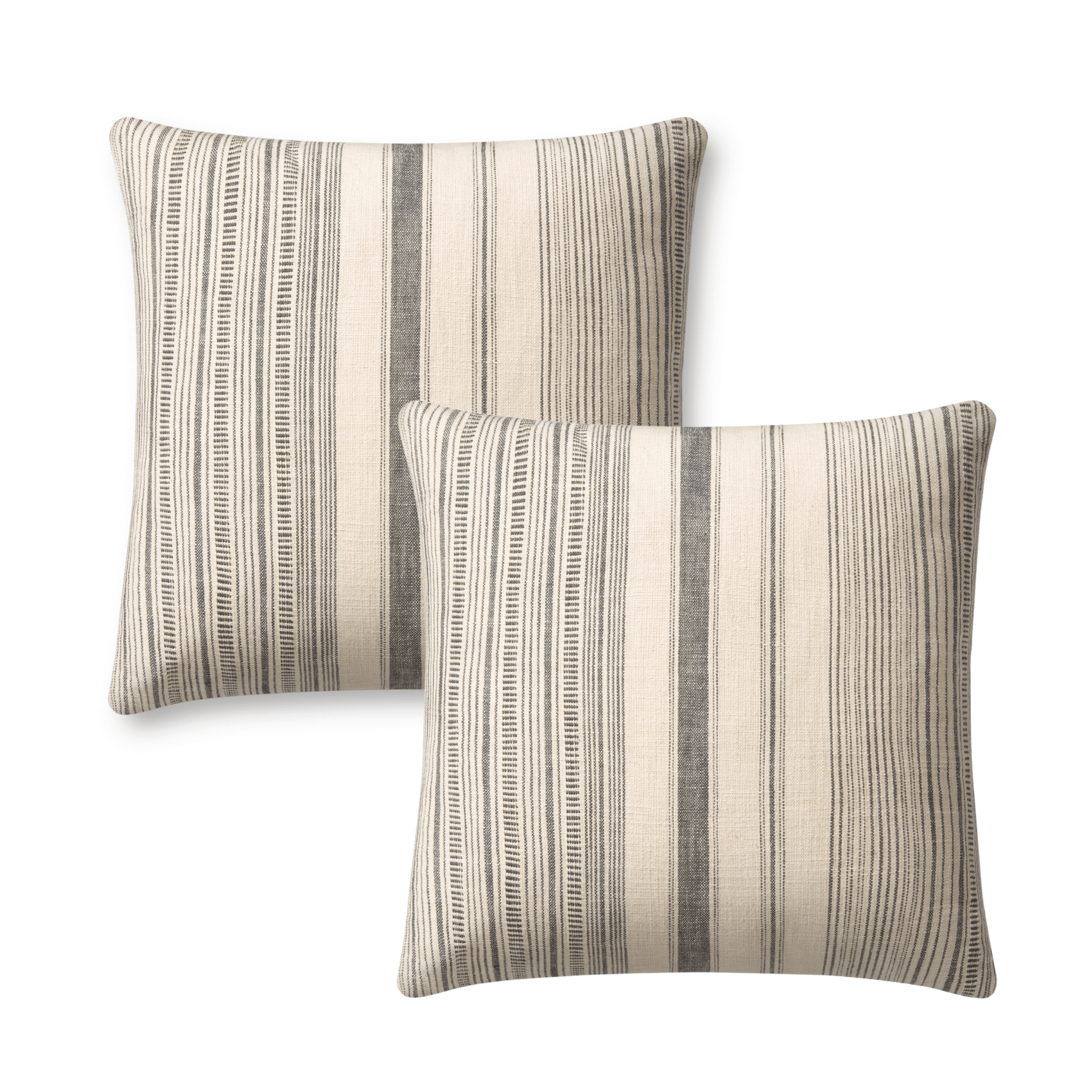 Throw Pillow Loloi - Angela Rose - Celina PAR0015 Ivory / Grey - Pillow Set Loloi