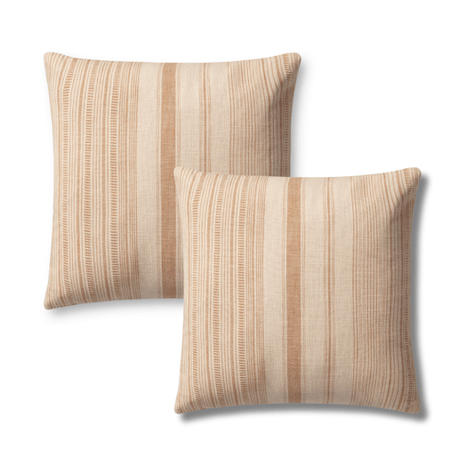 Throw Pillow Loloi - Angela Rose - Celina PAR0015 Ivory / Wheat - Pillow Set Loloi