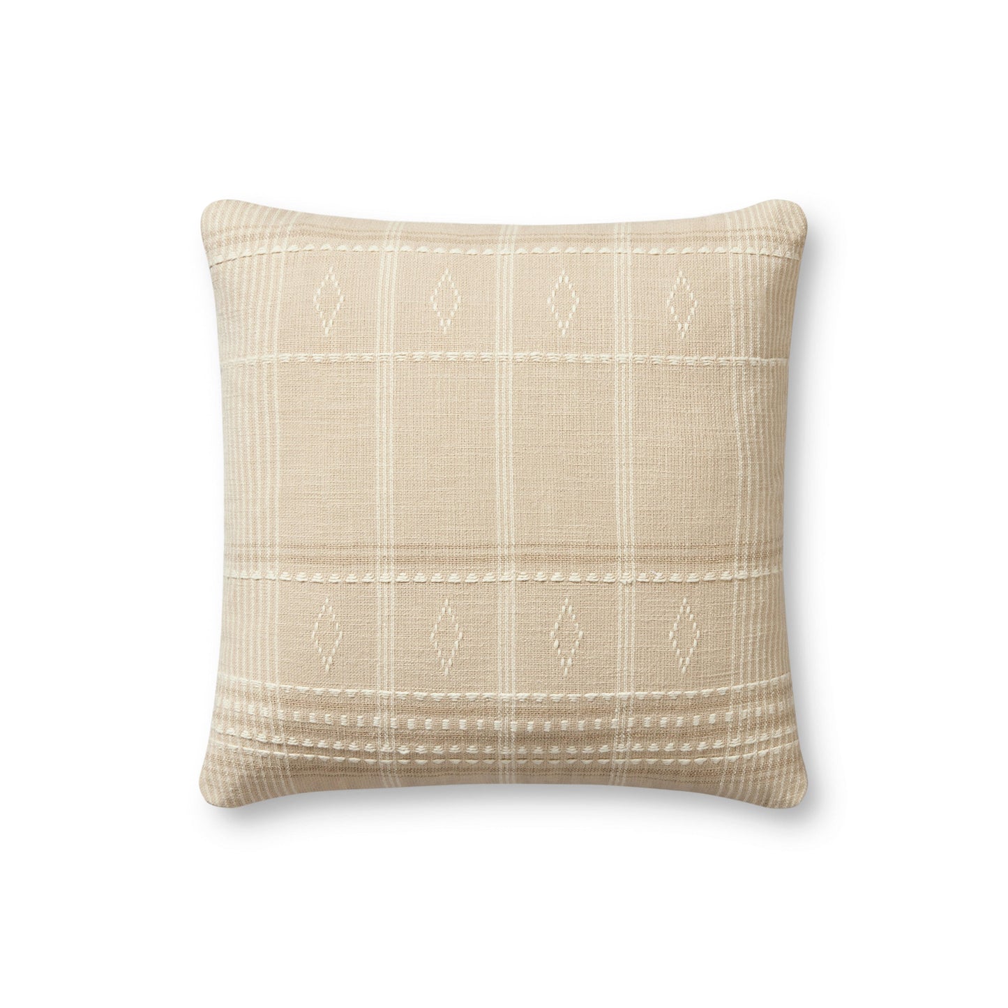 Throw Pillow Loloi - Angela Rose - Lina PAR0016 Beige / Ivory - Pillow Set Loloi