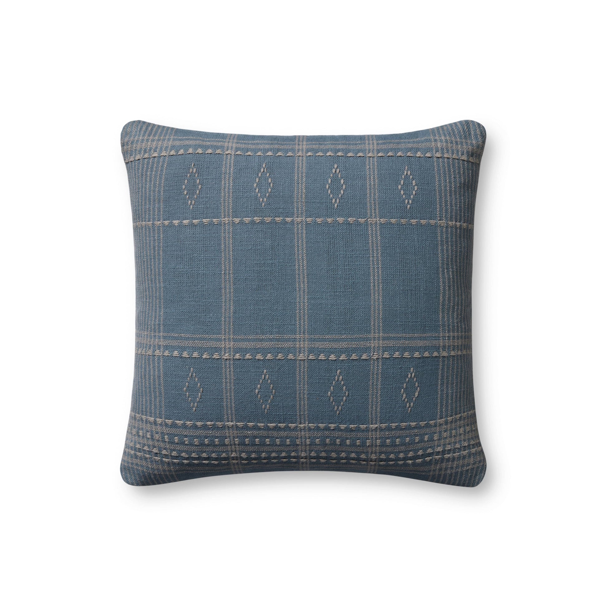 Throw Pillow Loloi - Angela Rose - Lina PAR0016 Blue / Slate - Pillow Set Loloi