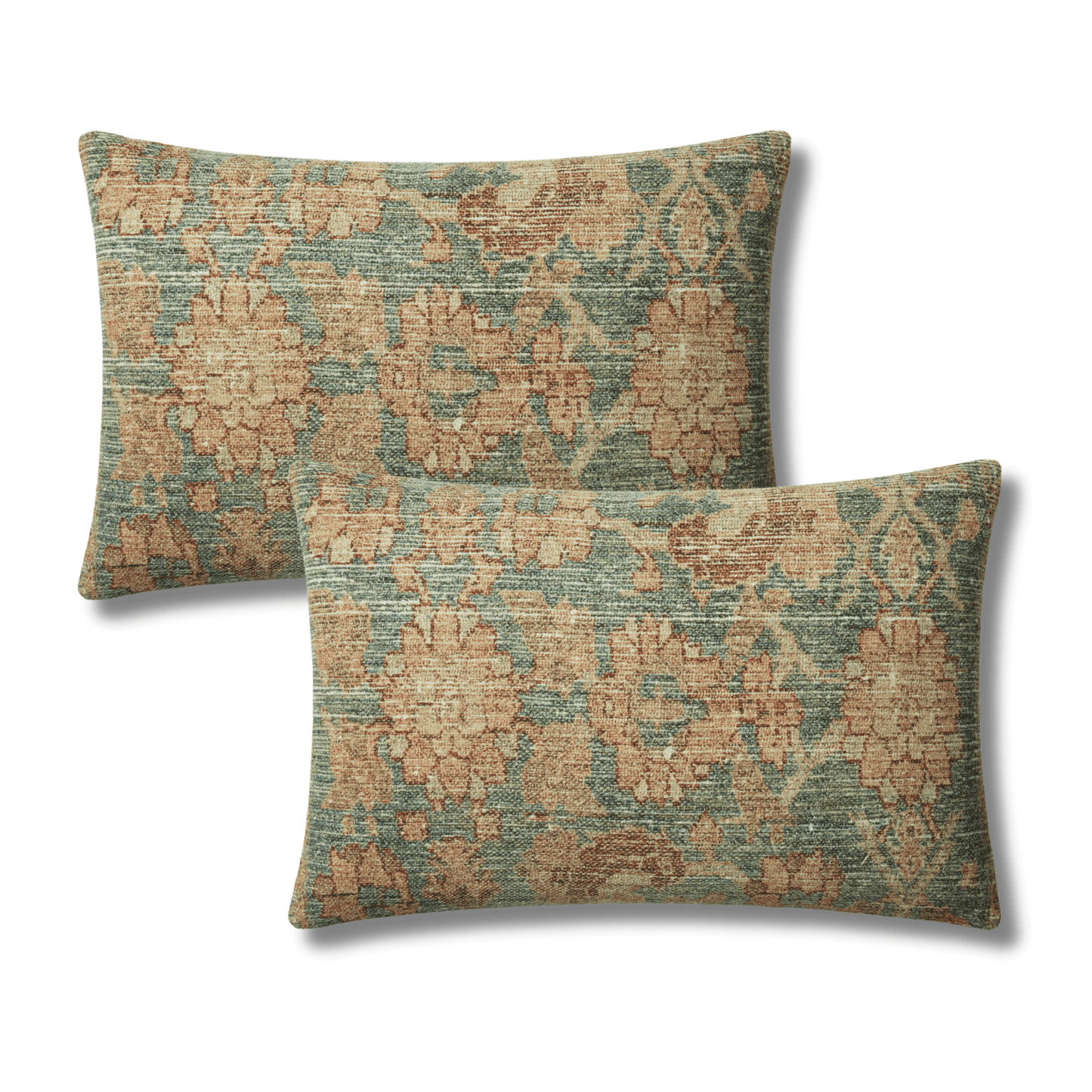 Throw Pillow Loloi - Angela Rose - PAR0002 Teal / Terracotta - Pillow Set Loloi