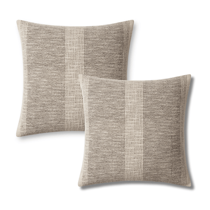 Throw Pillow Loloi - Angela Rose - PAR0005 Charcoal / Ivory - Pillow Set Loloi