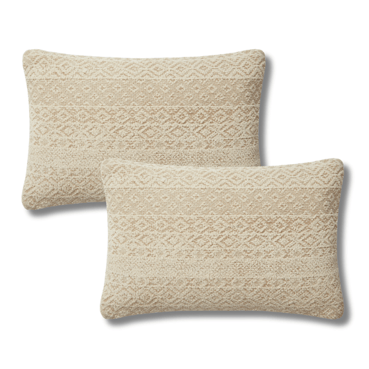 Throw Pillow Loloi - Angela Rose - PAR0010 Sand / Ivory - Pillow Set Loloi